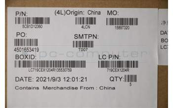 Lenovo 5CB1D12360 C-Cover with keyboard,USA English
