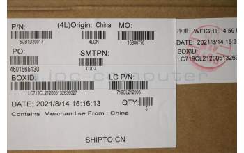 Lenovo 5CB1D20017 Tastatur inkl. TopcaseASM_EU ENGL82JM PHA_BU