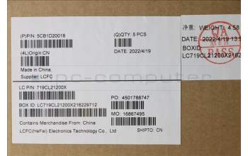 Lenovo 5CB1D20018 Tastatur inkl. Topcase ASM_FRA/ENGL82JM PHA_BU