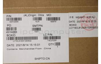 Lenovo 5CB1D20050 C-Abdeckung mit Tastatur, Englisch (US, Euro), Phantom Blue, Hintergrundbeleuchtung