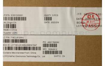 Lenovo 5CB1D20051 Tastatur inkl. Topcase ASM_FRA/ENGL82JN PHA_BU