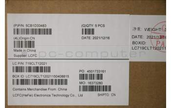 Lenovo 5CB1D33483 Tastatur inkl. Topcase spanisch L82M8 GY BL