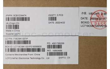 Lenovo 5CB1D34474 Tastatur inkl. Topcase ASM_NORDIC L82NJ L/SDIS