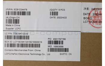 Lenovo 5CB1D34478 Tastatur inkl. Topcase spanisch L82NJ L/S DIS