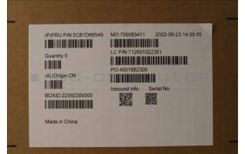 Lenovo 5CB1D66549 Tastatur inkl. Topcase schweiz WT 82KE SR