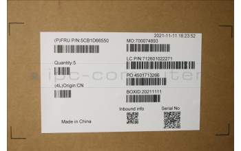 Lenovo 5CB1D66550 C-Abdeckung mit Tastatur, Arabisch, Weiß, Hintergrundbeleuchtung