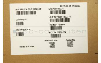 Lenovo 5CB1D66560 Tastatur inkl. Topcase ASM_HUN WT 82KF SR