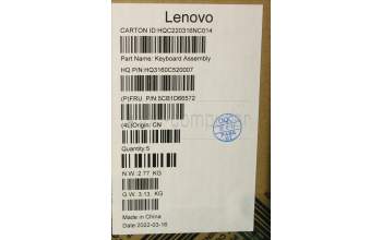 Lenovo 5CB1D66572 Tastatur inkl. Topcase ASM_GRE_H20WJ SG