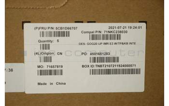 Lenovo 5CB1D66707 Tastatur inkl. Topcase ASM_EURO ENG C 82K2 E3