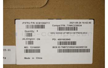 Lenovo 5CB1D66711 Tastatur inkl. Topcase ASM_ARA C 82K2 E3