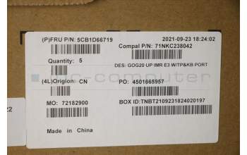 Lenovo 5CB1D66719 Tastatur inkl. Topcase ASM_POR C 82K2 E3