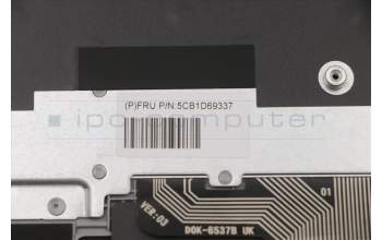 Lenovo 5CB1D69337 C-Cover with keyboard, German, Grey, UK