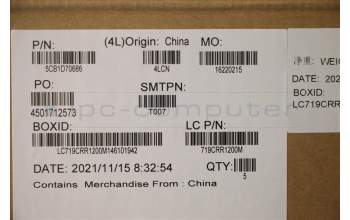 Lenovo 5CB1D70686 Tastatur inkl. Topcase ASM_NORDIC L82L0 CGY