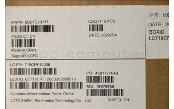 Lenovo 5CB1D70717 Tastatur inkl. Topcase ASM_NORDICL21B1