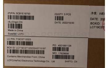 Lenovo 5CB1E19793 C-Cover with keyboard, US English Euro, Cloud Grey, Non-FingerPrint, US