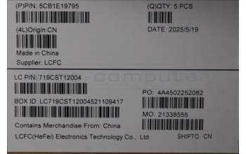 Lenovo 5CB1E19795 Tastatur inkl. Topcase ASM_BUL L82LV NFP_CG