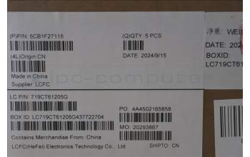 Lenovo 5CB1F27115 Tastatur inkl. Topcase französisch/arabsich L82LX NFPAB