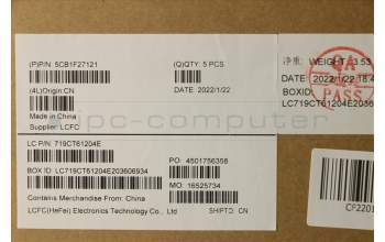 Lenovo 5CB1F27121 C-Cover with keyboard, UK English, Cloud Grey, Non-FingerPrint, UK