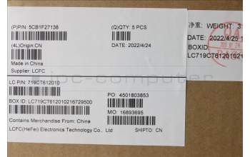 Lenovo 5CB1F27138 Tastatur inkl. Topcase ASM_BEL L82LX NFPCG