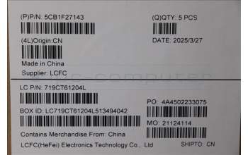 Lenovo 5CB1F27143 Upper Case ASM_CZE/SLK L82LX NFPCG