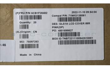 Lenovo 5CB1F28482 COVER LCD Cover C 82R0 Sand