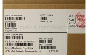 Lenovo 5CB1F36831 Tastatur inkl. Topcase ASM_LA SPA L82QX NFP BK