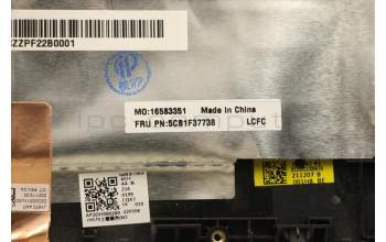 Lenovo 5CB1F37738 Tastatur inkl. Topcase ASM_ENG L82RF SG w/RGB