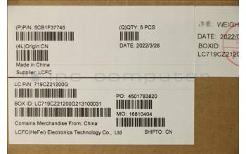 Lenovo 5CB1F37745 Tastatur inkl. Topcase ASM_HBW L82RF SG w/RGB