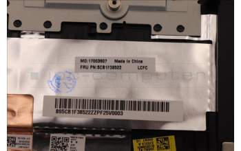 Lenovo 5CB1F38522 Tastatur inkl. Topcase ASM_BUL L82RF SG w/WH