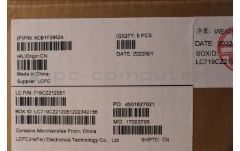 Lenovo 5CB1F38524 Tastatur inkl. Topcase ASM_ENG L82RF SG w/WH