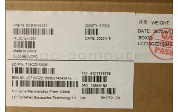 Lenovo 5CB1F38525 Tastatur inkl. Topcase ASM_EURO ENGL82RFSGw/WH