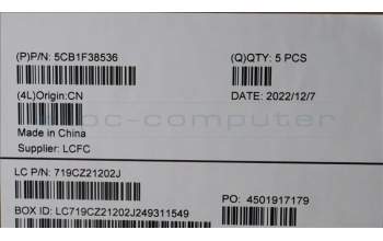 Lenovo 5CB1F38536 Tastatur inkl. Topcase ASM_JPN L82RF SG w/WH