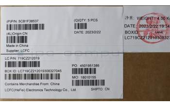 Lenovo 5CB1F38537 Tastatur inkl. Topcase ASM_KOR L82RF SG w/WH