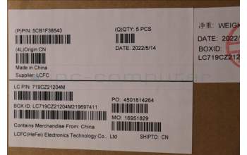 Lenovo 5CB1F38543 Tastatur inkl. Topcase spanisch L82RF SG w/WH