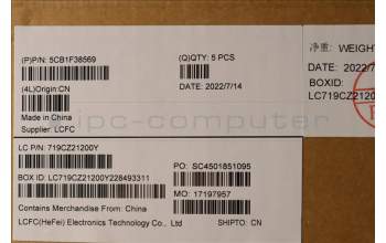 Lenovo 5CB1F38569 Tastatur inkl. Topcase ASM_KOR L82RF ST w/BU