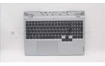Lenovo 5CB1F38663 C-Cover with keyboard,Belgian,Cloud Grey