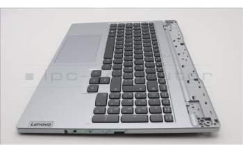 Lenovo 5CB1F38663 C-Cover with keyboard,Belgian,Cloud Grey