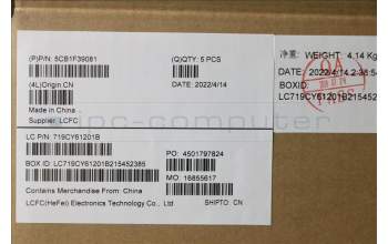 Lenovo 5CB1F39081 Tastatur inkl. Topcase ASM_ITA L82RB STGY RGB
