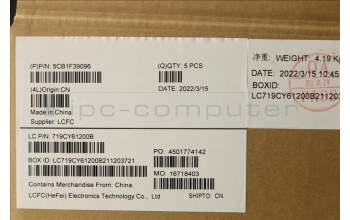 Lenovo 5CB1F39096 Tastatur inkl. Topcase ASM_USA ENGL82RBSTGYRGB