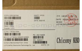 Lenovo 5CB1G97592 Tastatur inkl. Topcase ASM B 82CE JPN_5M CCY