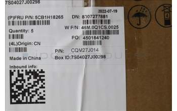 Lenovo 5CB1H18265 Tastatur inkl. Topcase ASM_NORDIC W 21AR AG