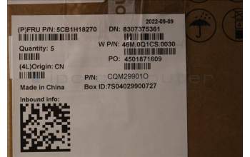 Lenovo 5CB1H18270 Tastatur inkl. Topcase schweiz W 21AR AG