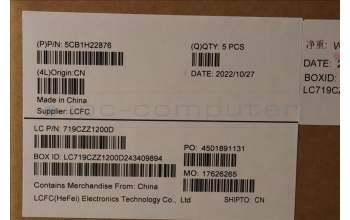 Lenovo 5CB1H22876 Tastatur inkl. Topcase ASM_SLV L82RC CLGY