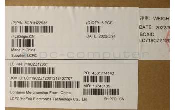 Lenovo 5CB1H22935 Tastatur inkl. Topcase ASM_KOR L82RC STGY