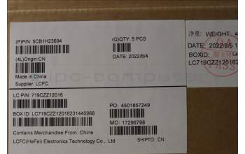 Lenovo 5CB1H23694 Tastatur inkl. Topcase ASM_THAI L82RC STGY RGB