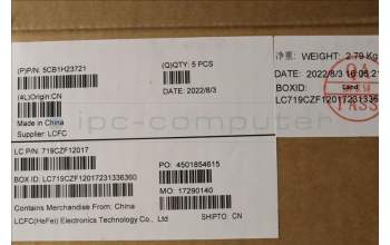 Lenovo 5CB1H23721 Tastatur inkl. Topcase ASM_THAI L82LU GREY