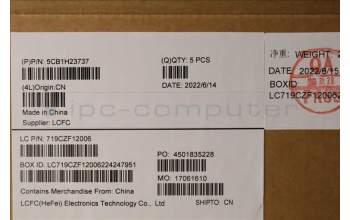 Lenovo 5CB1H23737 C-Cover with keyboard,Greek,Grey