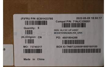 Lenovo 5CB1H23785 Tastatur inkl. Topcase ASM_GRE C 82UD BL