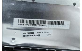 Lenovo 5CB1H43490 Tastatur inkl. Topcase ASM_UK L82RJ FP AG BL