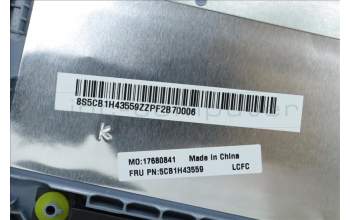 Lenovo 5CB1H43559 C-Cover with keyboard,Belgian,Misty Blue,Backlight,Fingerprint
